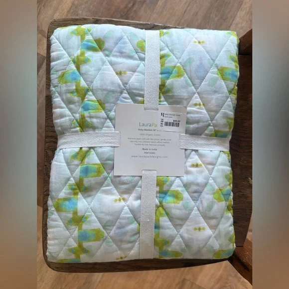 NWT Laura Park Cotton Baby Blanket - Picture 2 of 3